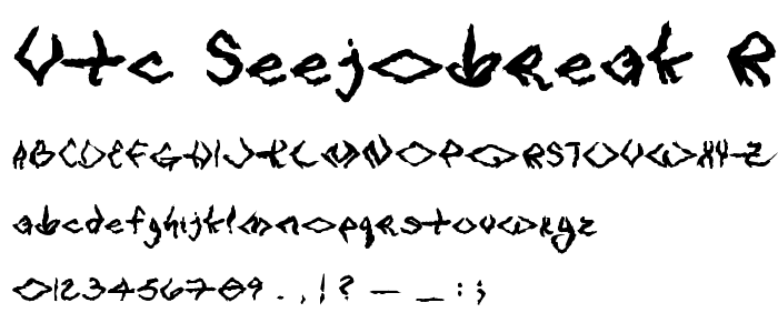 VTC SeeJoBreak Regular font